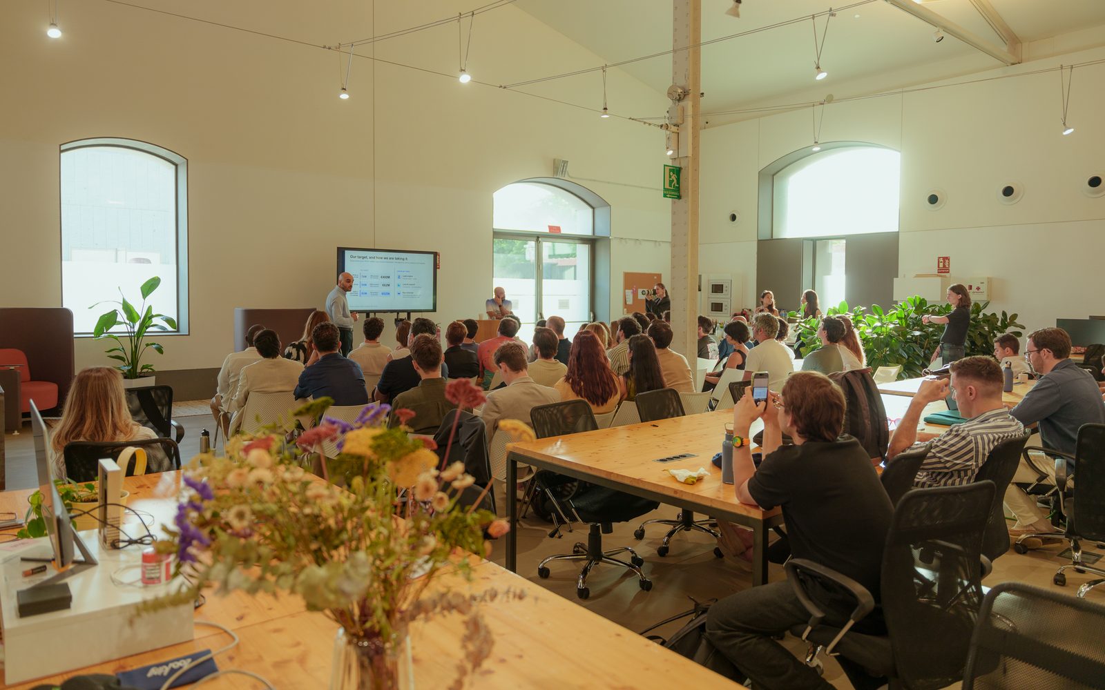 Presentación de HospitalPlanner ante el jurado de The Ventures Startup Award Spain 2026, en Madrid